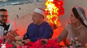 مأذون مصري يكلبش عروسين بالحديد في أغرب عقد قران يثير الجدل